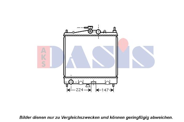 AKS DASIS Radiators, Motora dzesēšanas sistēma 070065N